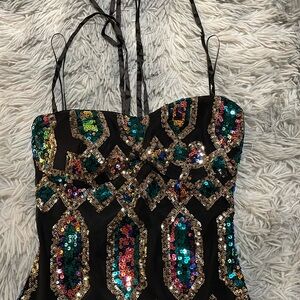Black sparkle dress